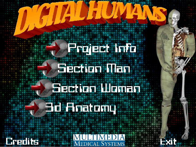 Digital Humans CD-ROM Title Screen